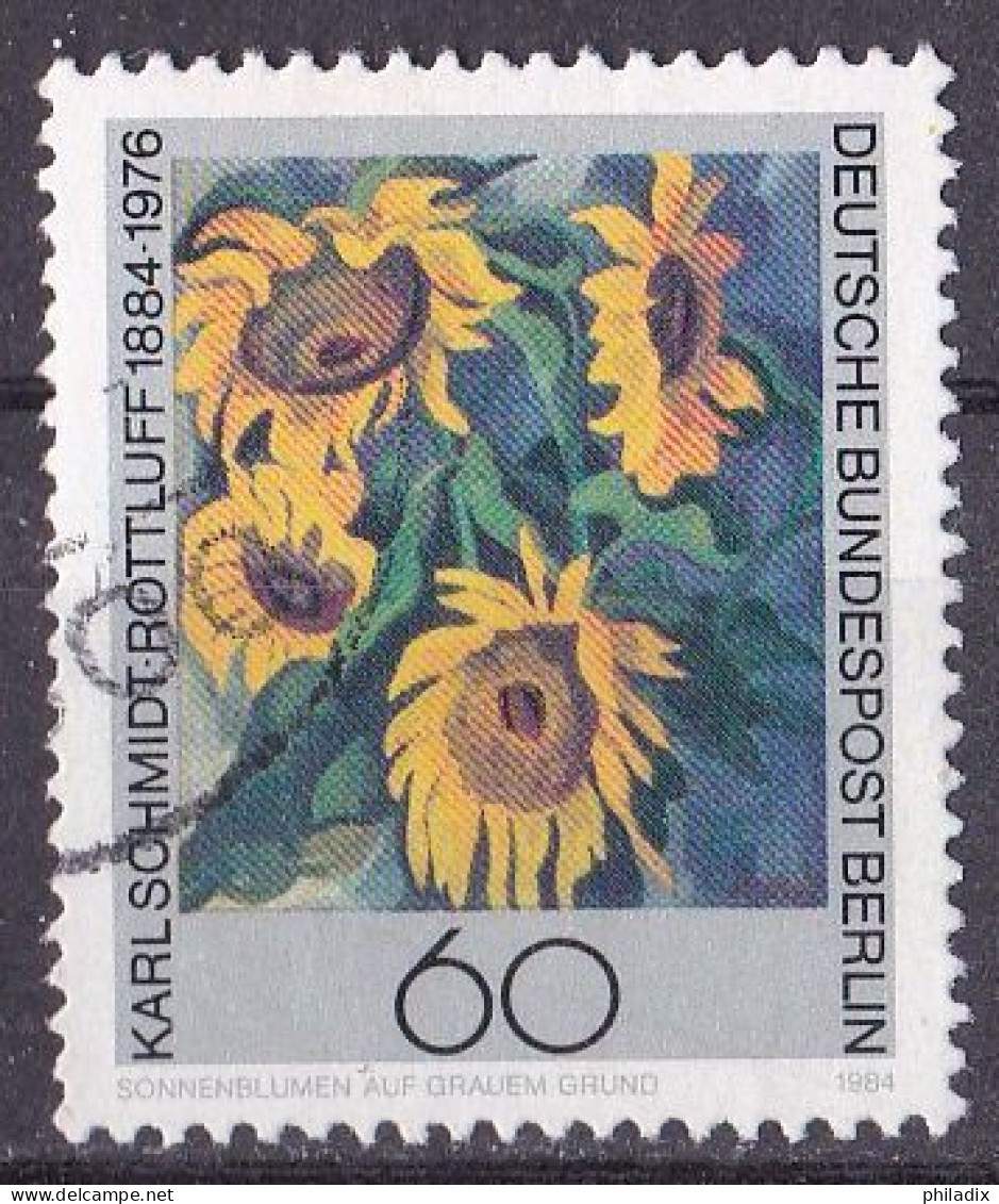 # (728) Berlin 1984 100. Geburtstag Von Karl Schmidt Rottluf O/used (A5-8) - Used Stamps