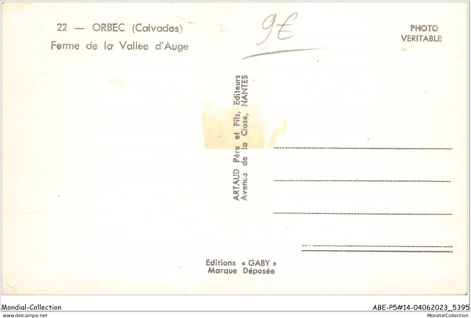 ABEP5-14-0416 - ORBEC - Ferme De La Vallée D'Auge - Orbec