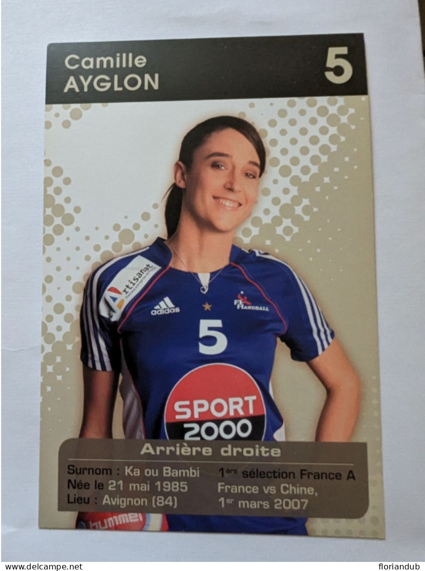 CP - Handball équipe De France Féminine  Camille Ayglon - Pallamano