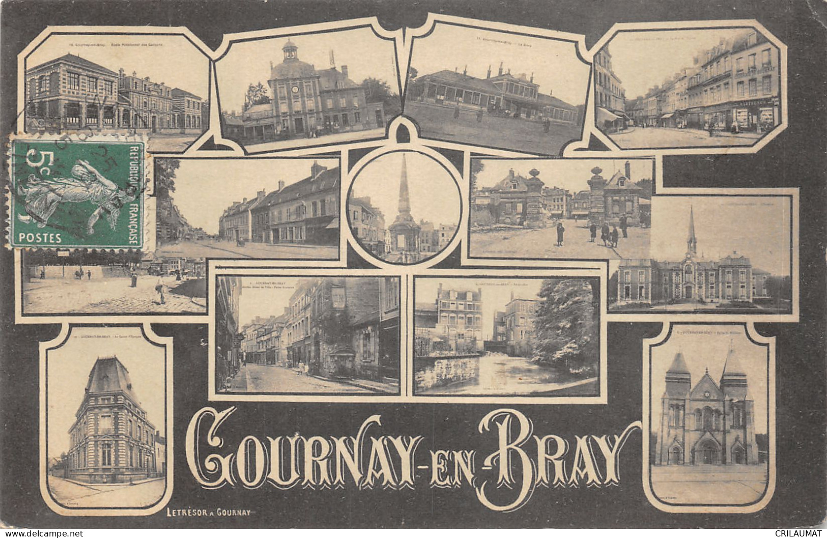 76-GOURNAY EN BRAY-PANORAMA-N°6030-E/0031 - Gournay-en-Bray