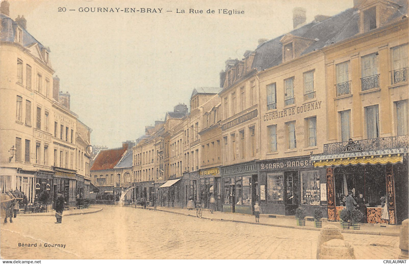 76-GOURNAY EN BRAY-RUE DE L EGLISE-N°6030-E/0025 - Gournay-en-Bray