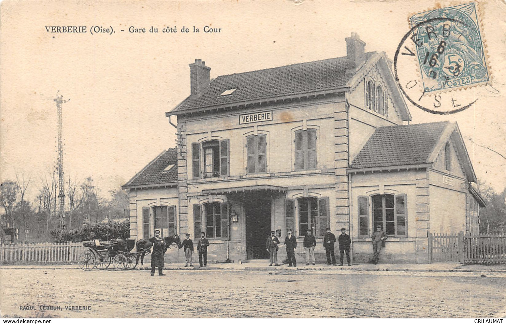 60-VERBERIE-GARE COTE DE LA COUR-N°6030-E/0019 - Verberie