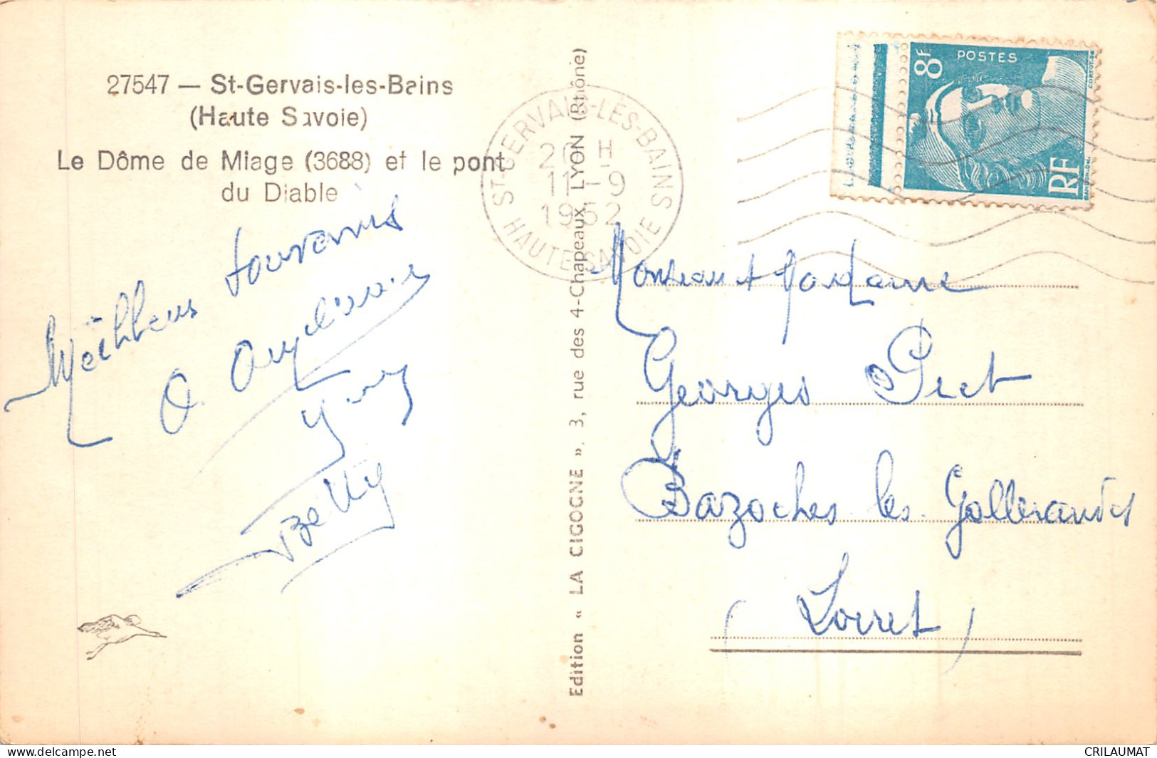 74-SAINT GERVAIS LES BAINS-LE DOME DE MIAGE-N°6030-D/0317 - Saint-Gervais-les-Bains