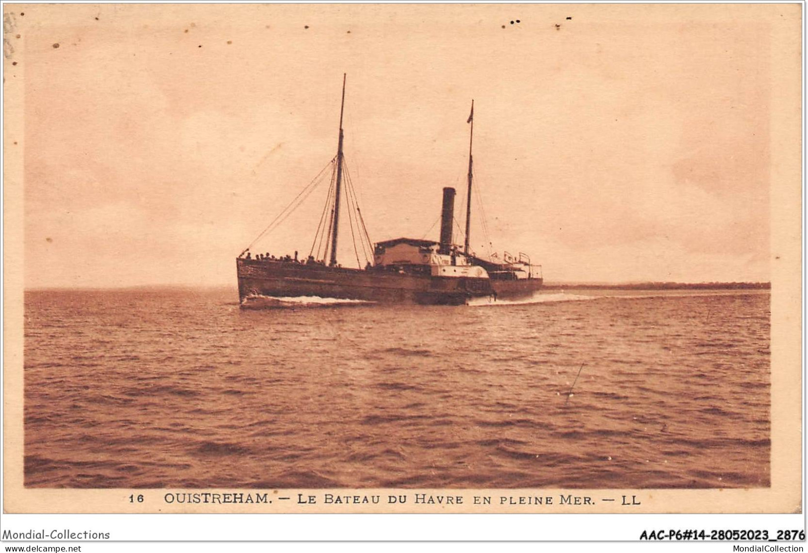 AACP6-14-0519 - OUISTREHAM - Le Bateau Du Havre En Pleine Mer  - Ouistreham