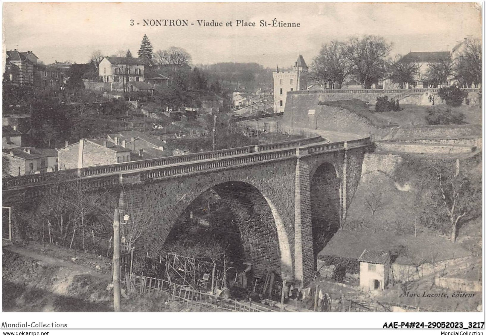 AAEP4-24-0341 - NONTRON - Viaduc Et Place St-Etienne - Nontron