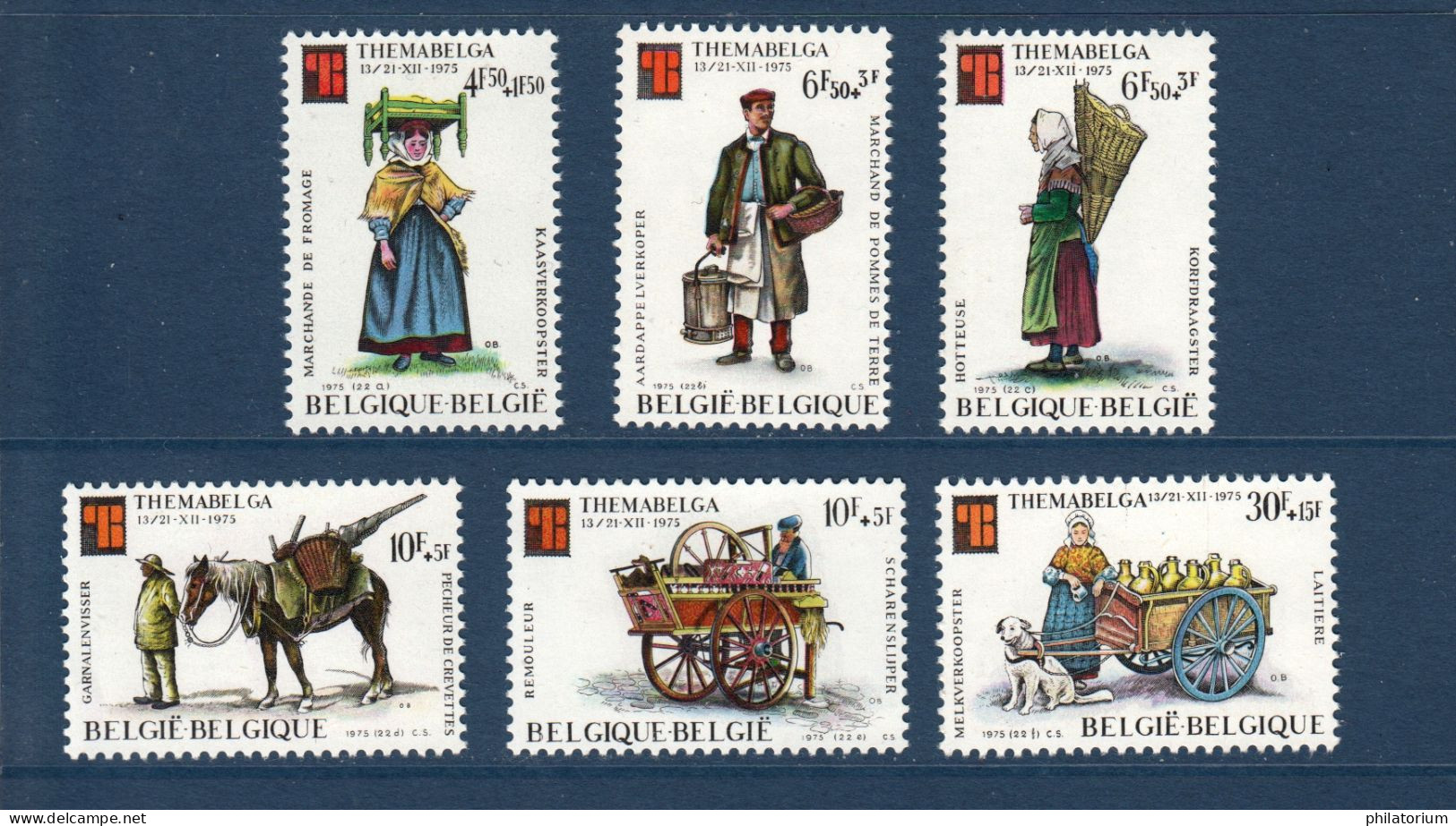 Belgique, België, **, Yv 1784 à 1789, Mi 1841 à 1846, SG 2411 à 2416, Transport - Ungebraucht