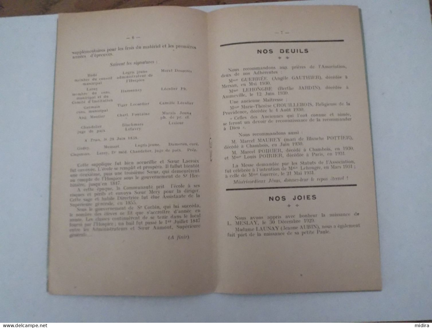 Pensionnat De La Sainte Famille Trun Orne Bulletin Anciennes élèves 1931 - 1901-1940