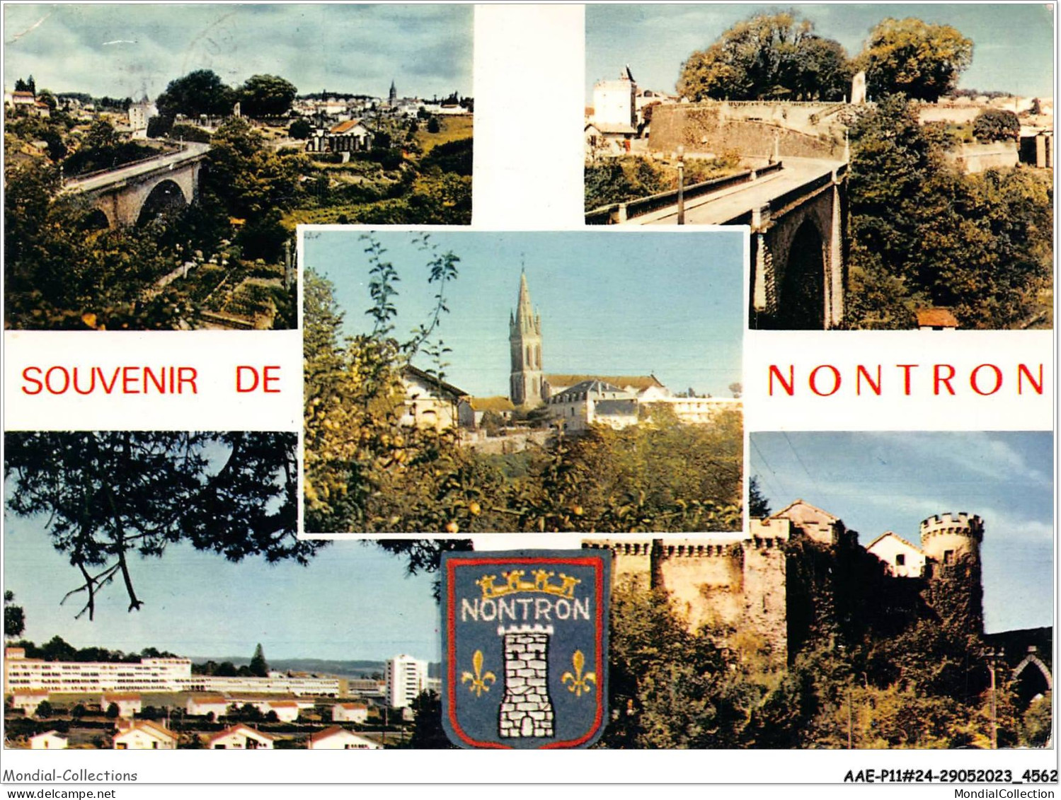 AAEP11-24-1012 - Souvenir De NONTRON - Le Viaduc Et Vue Générale - Multi-vues - Nontron