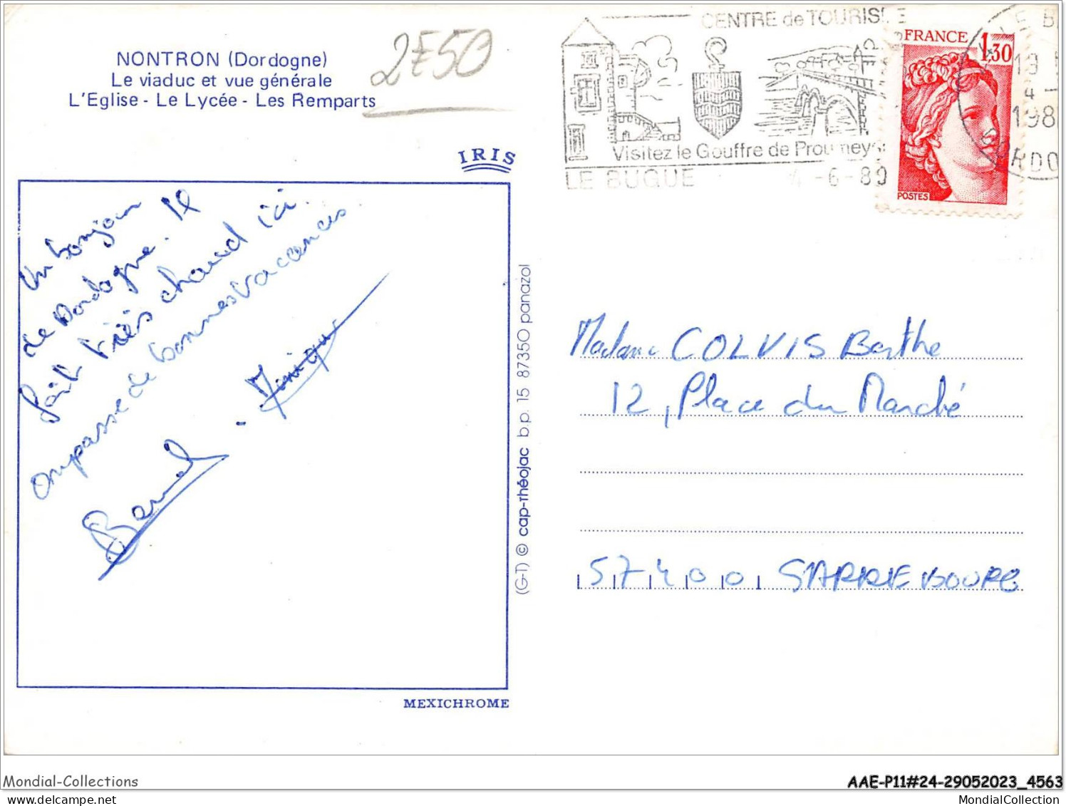 AAEP11-24-1012 - Souvenir De NONTRON - Le Viaduc Et Vue Générale - Multi-vues - Nontron