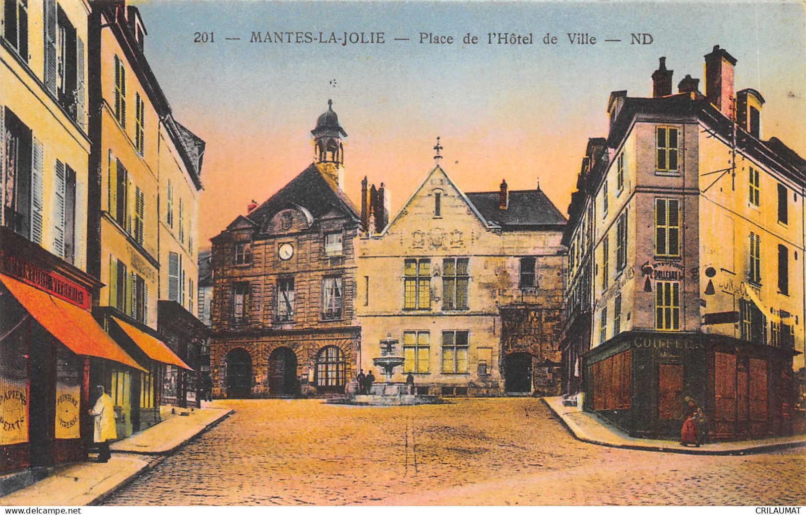 78-MANTES LA JOLIE-PLACE DE L HOTEL DE VILLE-N°6030-H/0193 - Mantes La Jolie