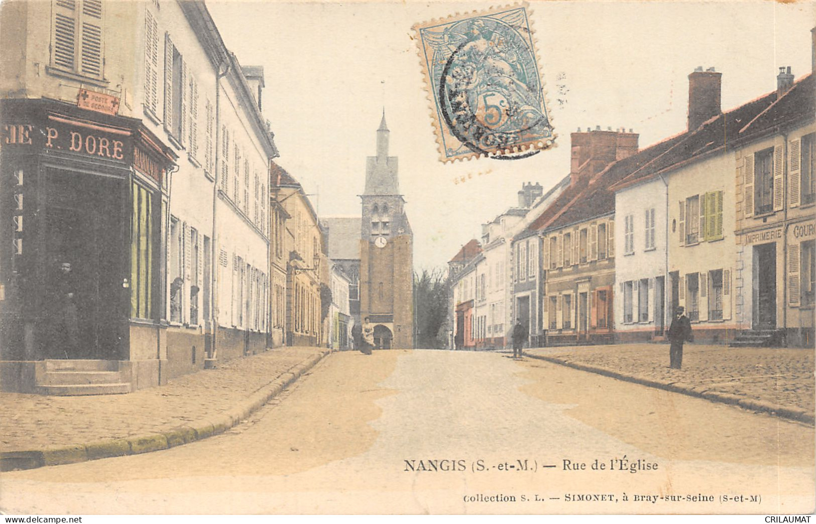 77-NANGIS-RUE DE L EGLISE-N°6030-H/0125 - Nangis