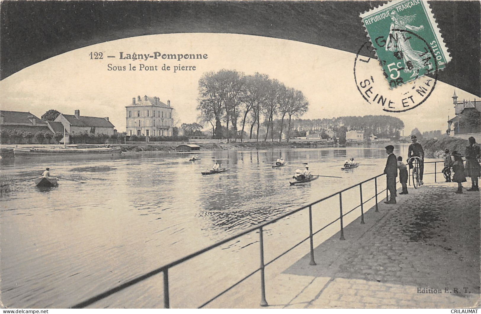 77-LAGNY-SOUS LE PONT DE PIERRE-N°6030-H/0019 - Lagny Sur Marne