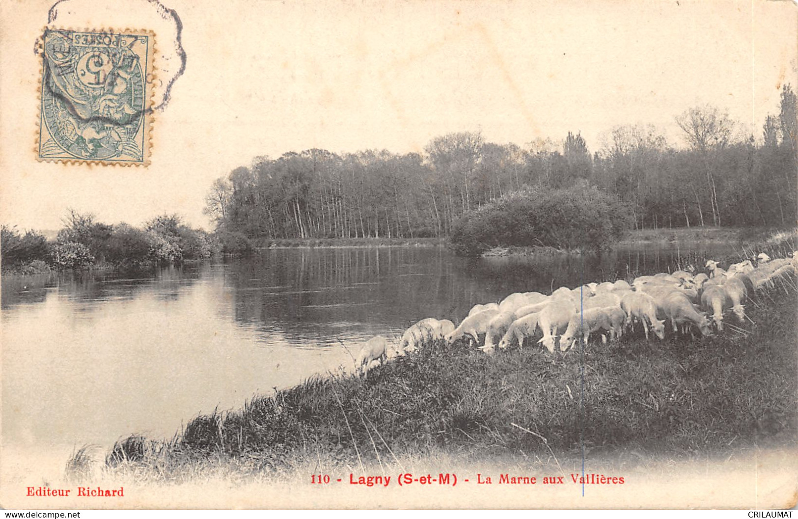 77-LAGNY-MOUTONS-LA MARNE AUX VALLIERES-N°6030-H/0021 - Lagny Sur Marne