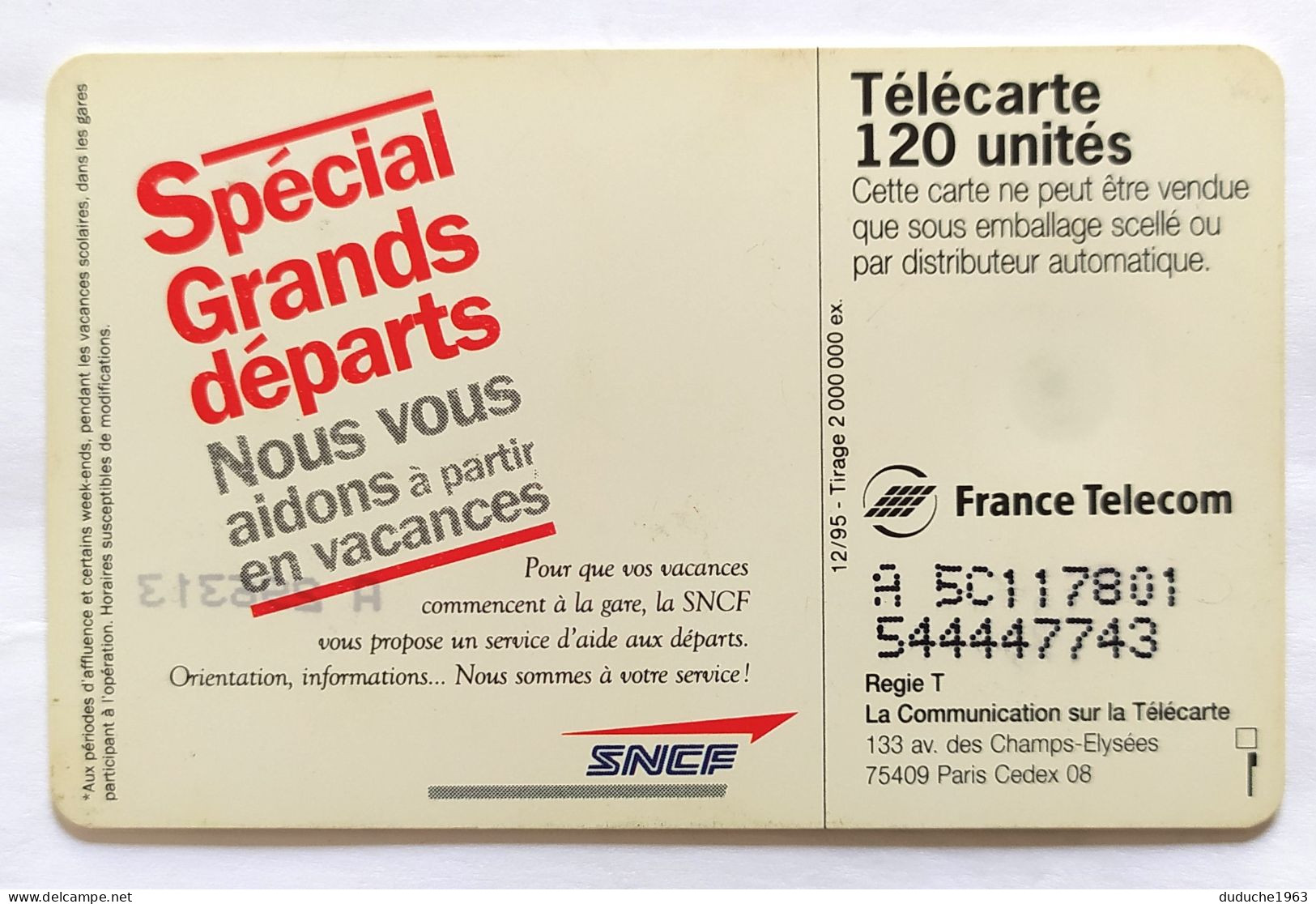 Télécarte France - SNCF (N° Ajouté à Gauche) - Non Classificati