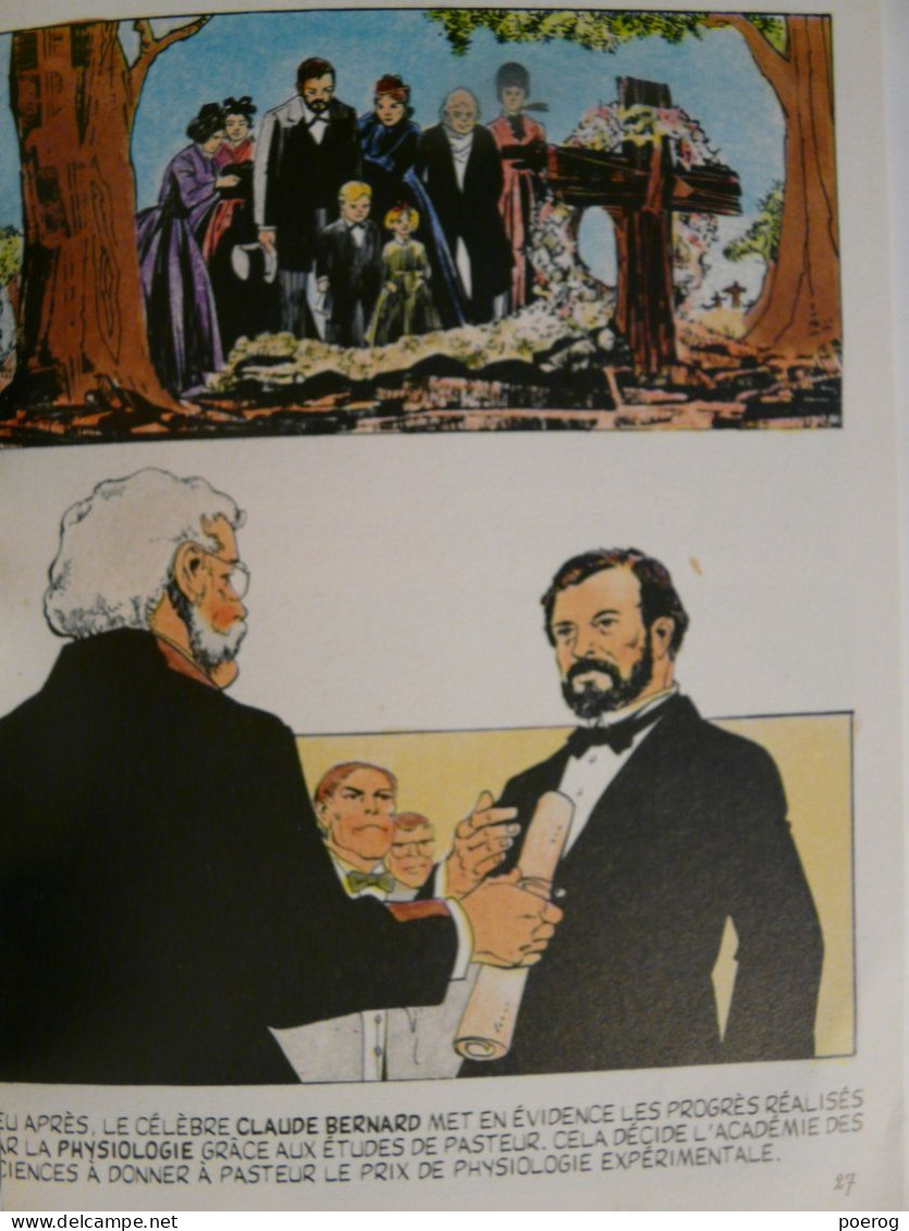 PASTEUR - LES GRANDES BIOGRAPHIES EN BANDES DESSINEES BD - BIOGRAPHIE COLLECTIF  1984 - GEORGETA PUSZTAI Biographie - Autres & Non Classés