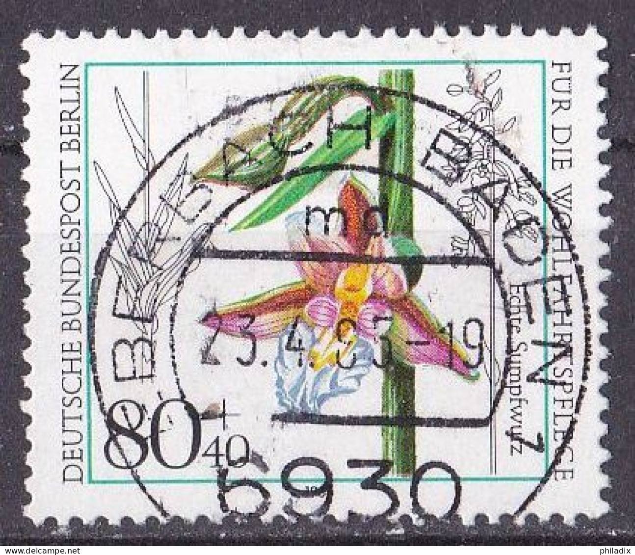 # (726) Berlin 1984 Wohlfahrt: Orchideen O/used (A5-8) - Used Stamps