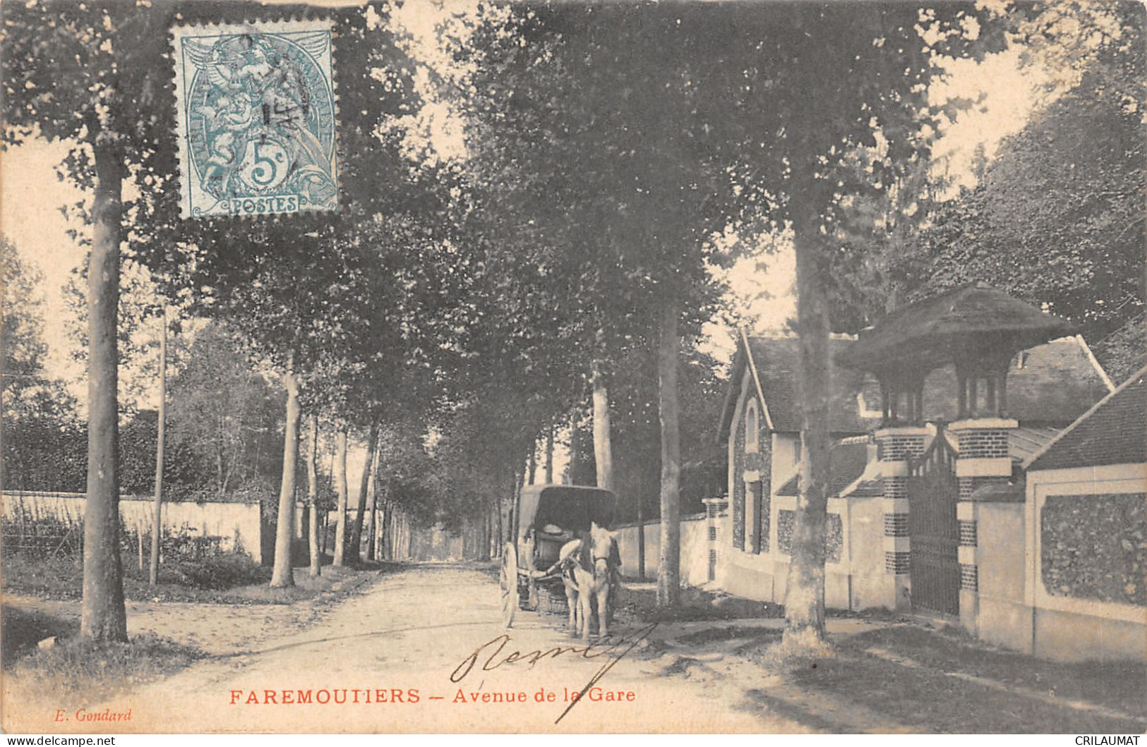 77-FAREMOUTIERS-AVENUE DE LA GARE-N°6030-F/0191 - Faremoutiers