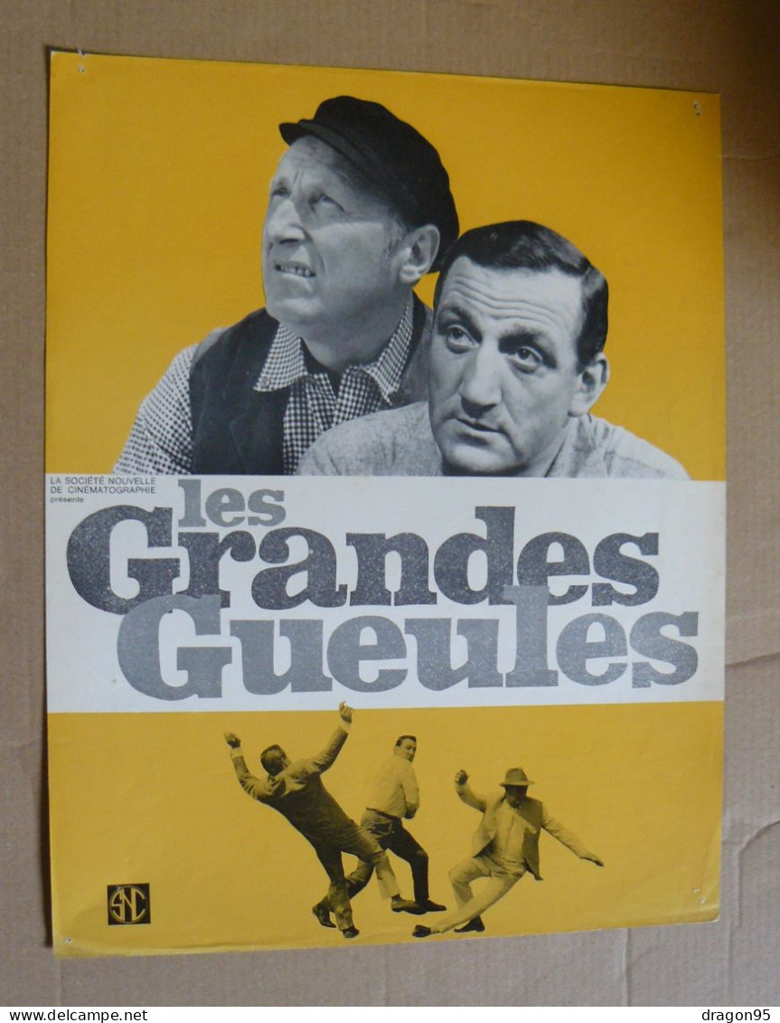 Dossier De Presse Du Film Les Grandes Gueules : Lino Ventura, Bourvil - 1965 - Publicidad