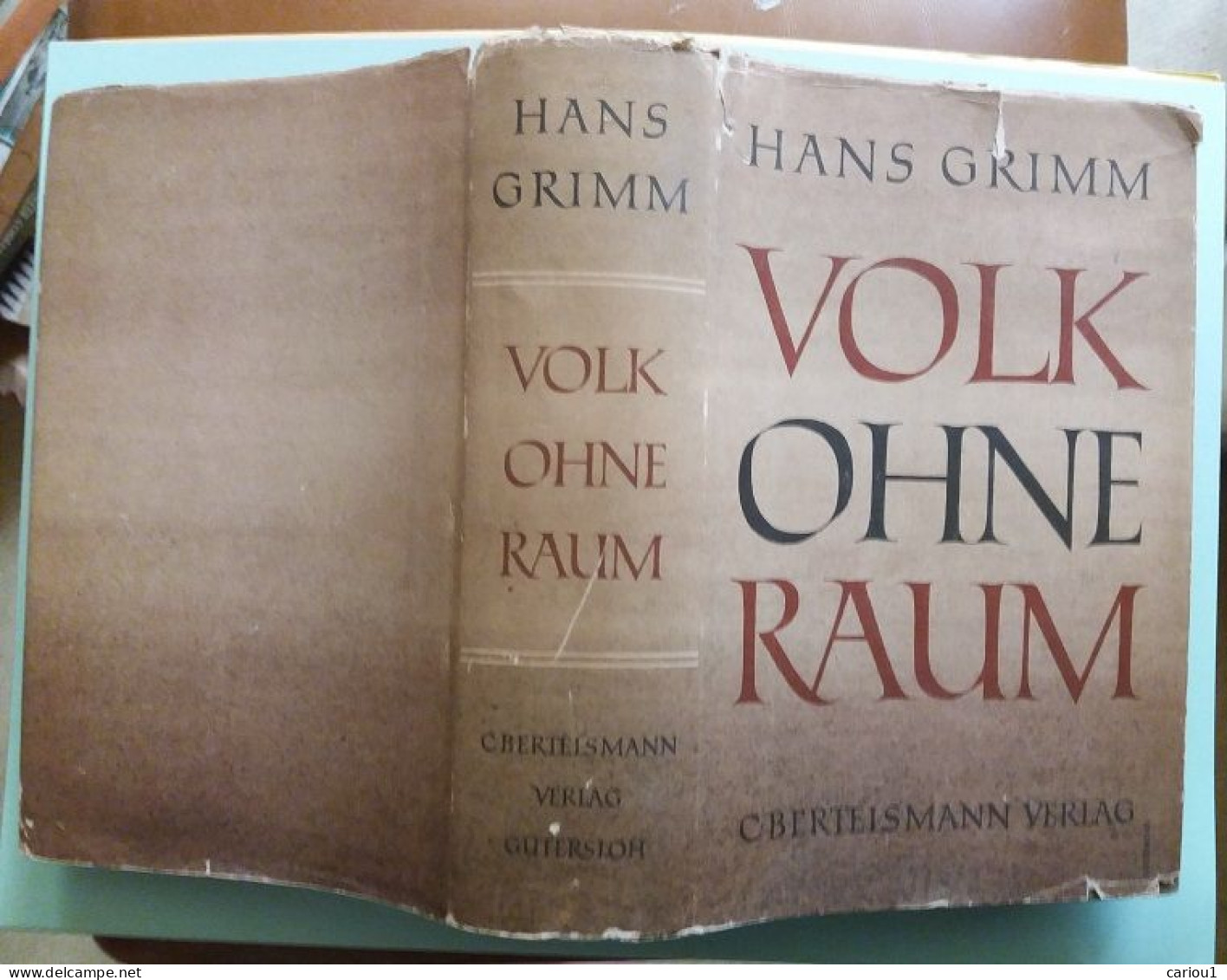 C1 Hans GRIMM - VOLK OHNE RAUM Relie AVEC JAQUETTE   Port Inclus France - 1901-1940