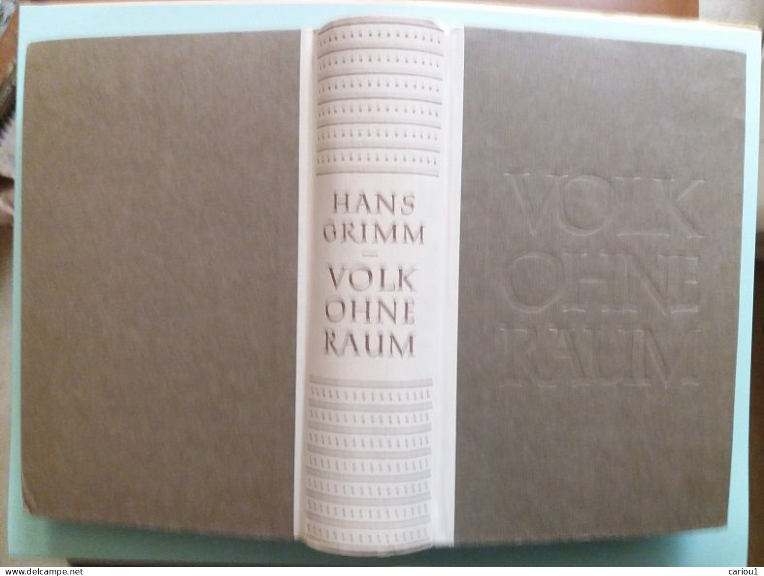 C1 Hans GRIMM - VOLK OHNE RAUM Relie AVEC JAQUETTE   Port Inclus France - 1901-1940