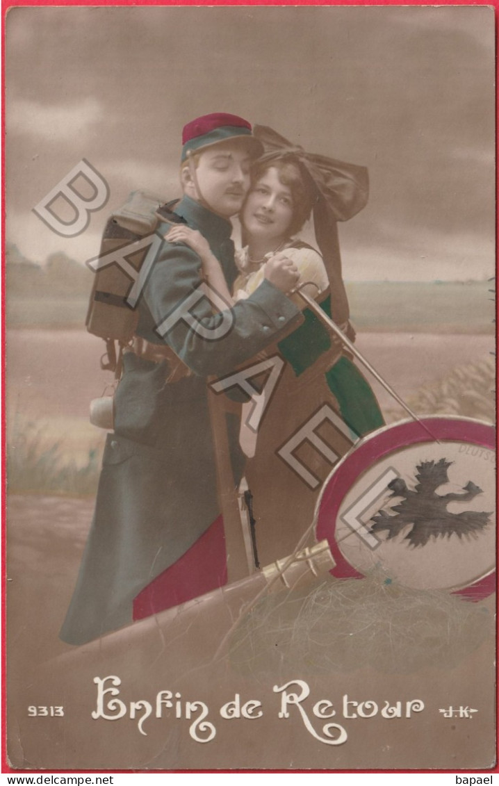 ''Enfin De Retour'' (Circulé En 1914) (2) - Patriotic