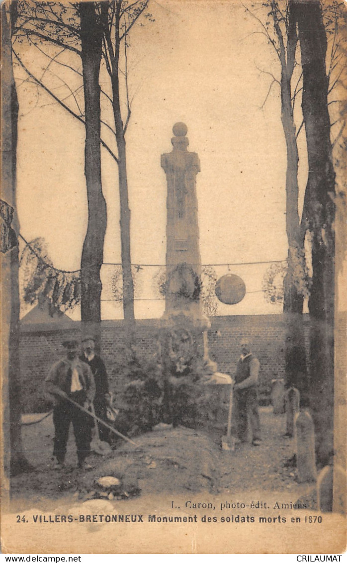 80-VILLERS BRETONNEUX-MONUMENT AUX MORTS-N°6031-B/0173 - Villers Bretonneux