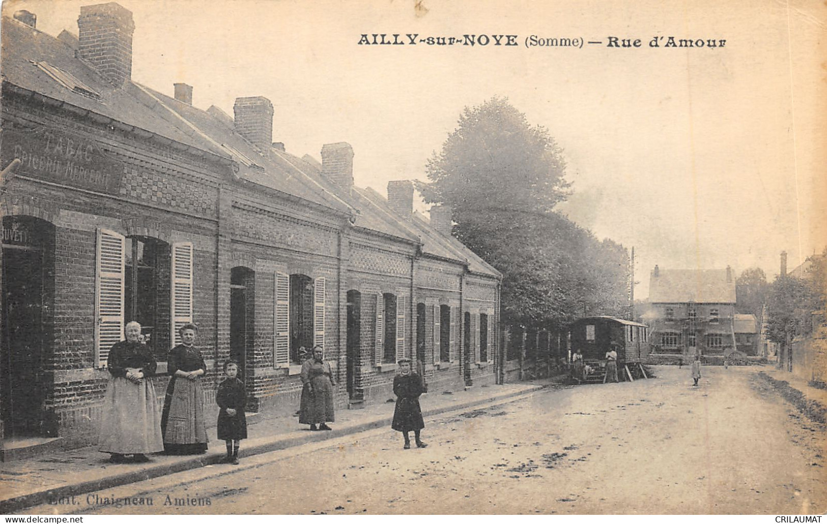 80-AILLY SUR NOYE-RUE D AMOUR-ANIMEE-N°6031-B/0147 - Ailly Sur Noye