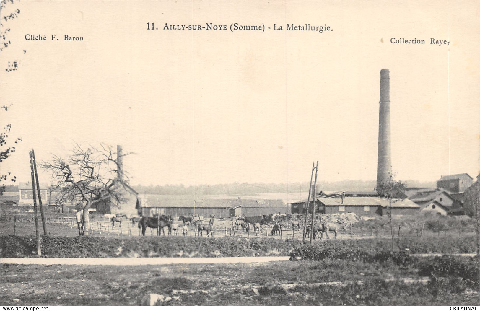 80-AILLY SUR NOYE-LA METALLURGIE-N°6031-B/0143 - Ailly Sur Noye