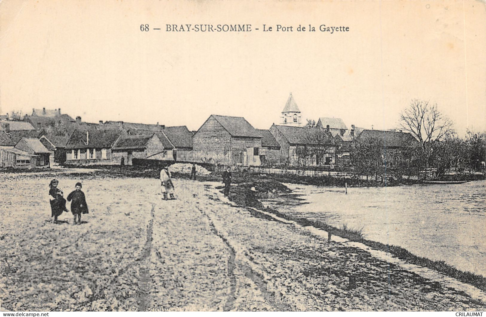 80-BRAY SUR SOMME-PORT DE LA GAYETTE-N°6031-B/0067 - Bray Sur Somme