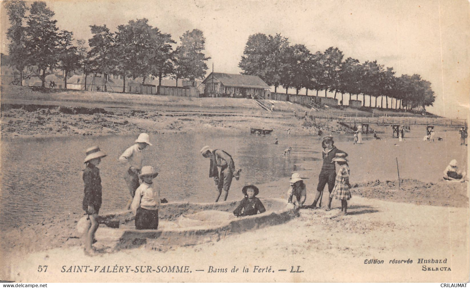 80-SAINT VALERY SUR SOMME-BAINS DE LA FERTE-ENFANTS-N°6031-A/0277 - Saint Valery Sur Somme