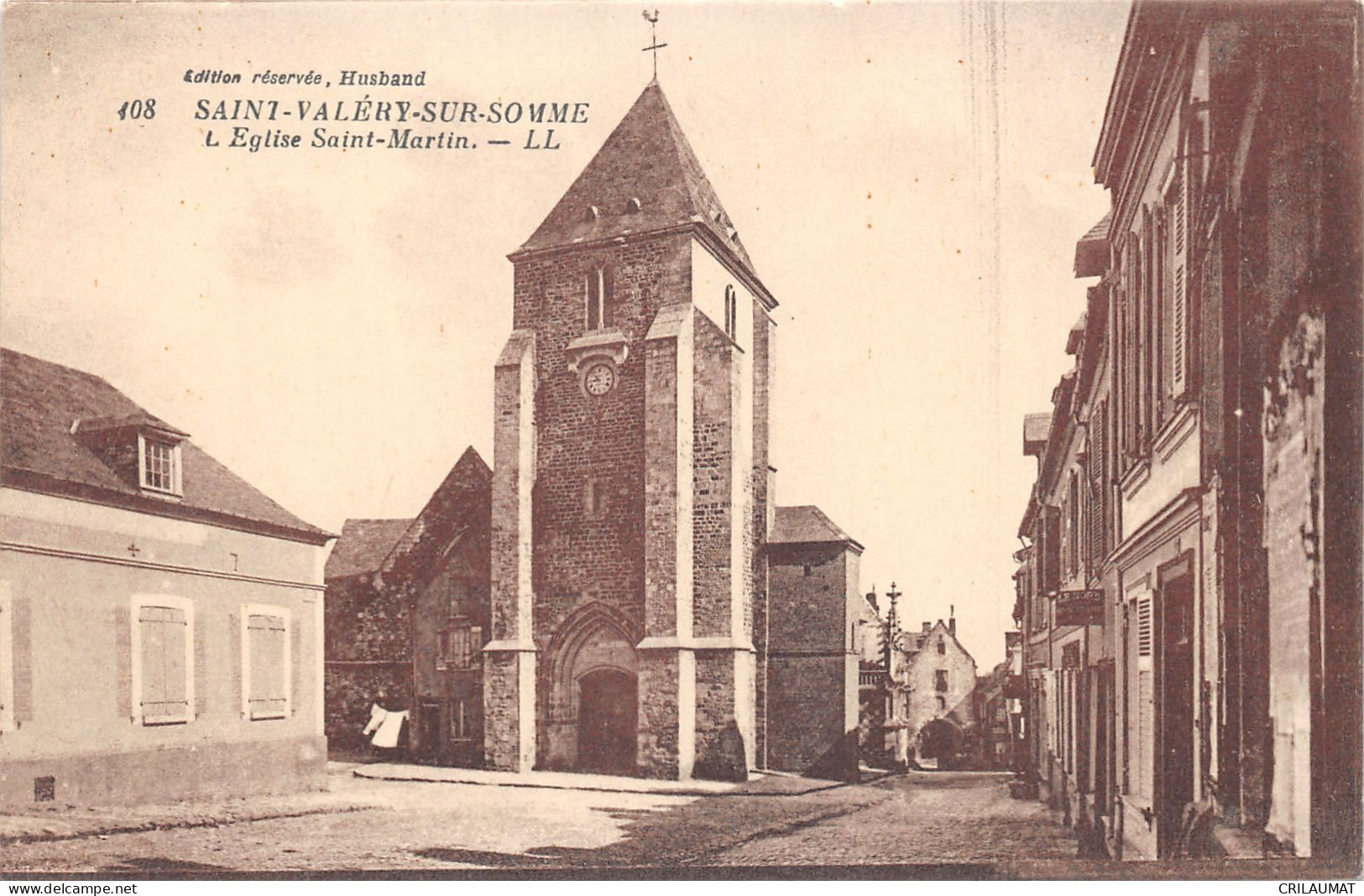 80-SAINT VALERY SUR SOMME-EGLISE SAINT MARTIN-N°6031-A/0275 - Saint Valery Sur Somme