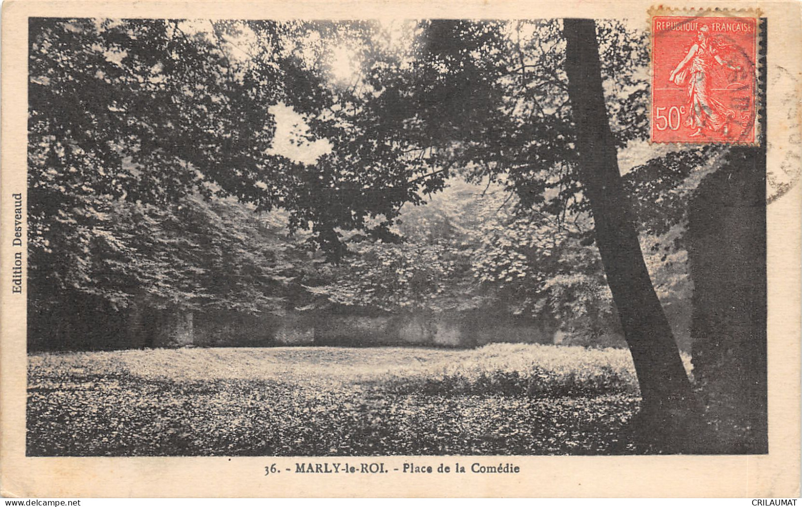 78-MARLY LE ROI-PLACE DE LA COMEDIE-N°6031-A/0003 - Marly Le Roi