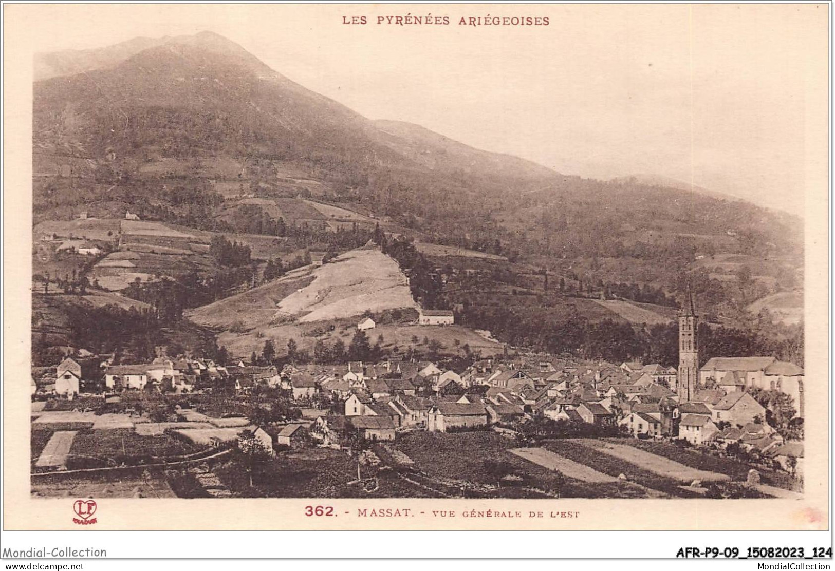 AFRP9-09-0831 - Les Pyrénées Ariègeoises - MASSAT - Vue Générale De L'est - Saint Girons