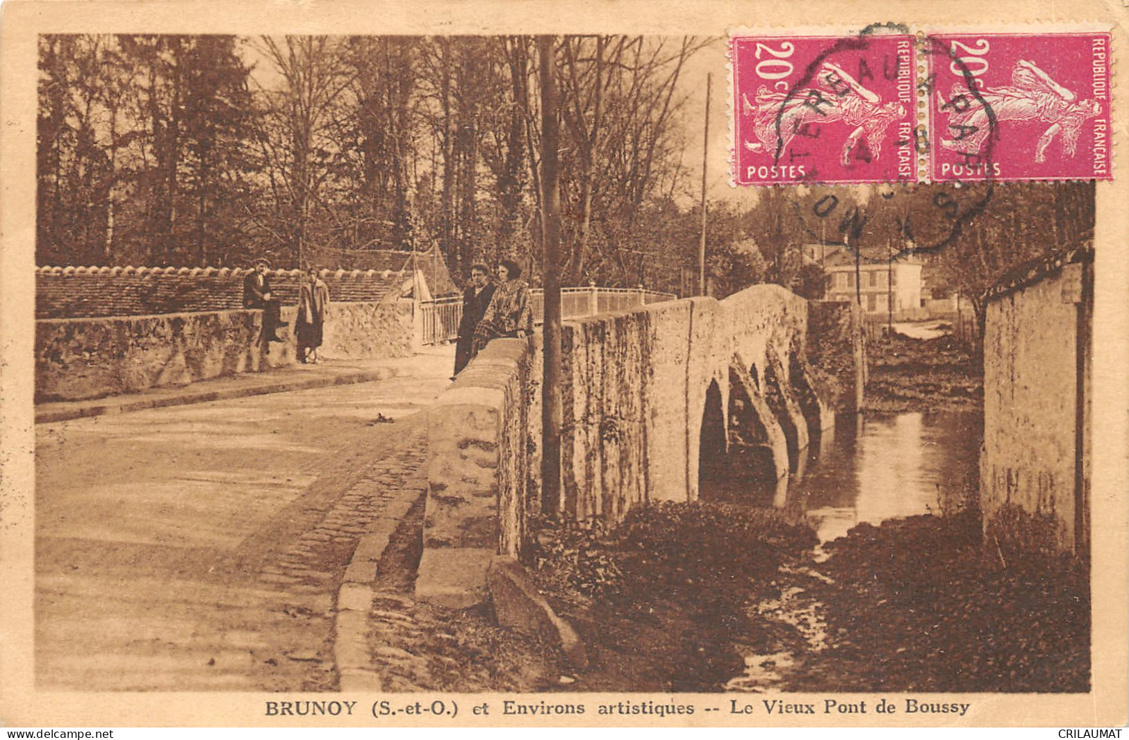 91-BRUNOY-VIEUX PONT DE BOUSSY-N°6031-E/0221 - Brunoy