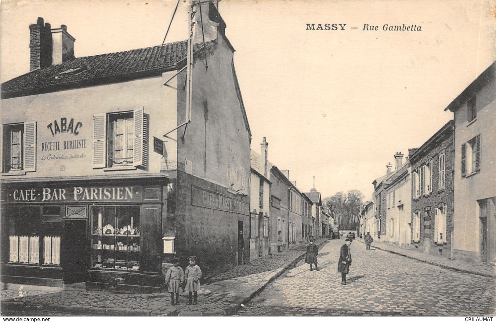 91-MASSY-RUE GAMBETTA-CAFE BAR PARISIEN-N°6031-E/0187 - Massy