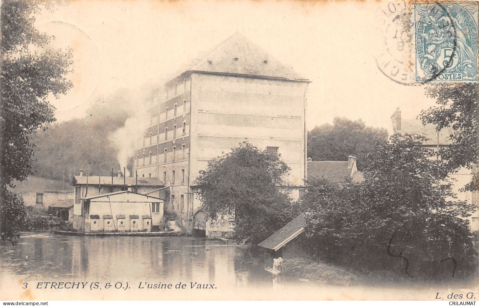 91-ETRECHY-USINE DE VAUX-N°6031-E/0147 - Etrechy