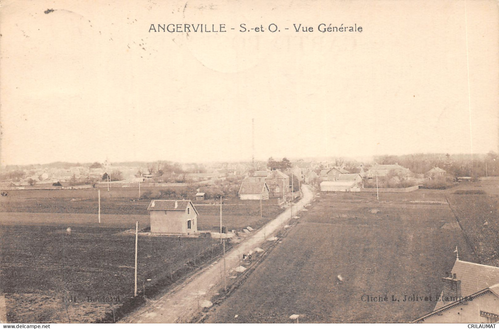91-ANGERVILLE-VUE GENERALE-N°6031-E/0047 - Angerville