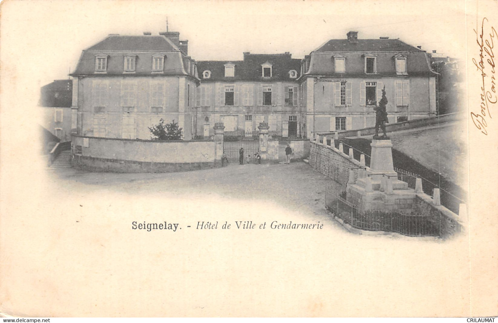 89-SEIGNELAY-HOTEL DE VILLE-GENDARMERIE-N°6031-D/0305 - Seignelay