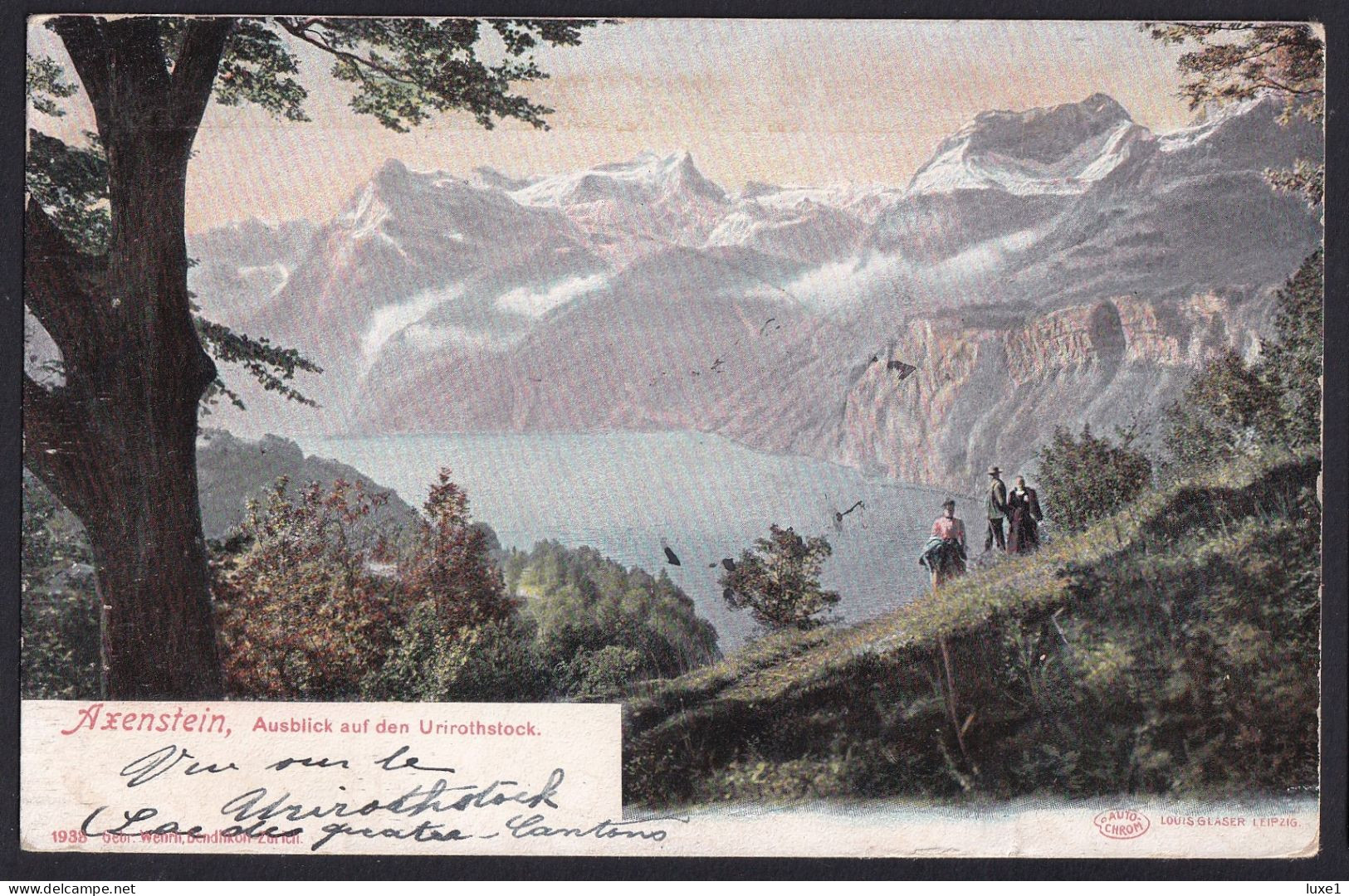 SWITZERLAND  ,    Axenstein   ,  OLD  POSTCARD - Morschach