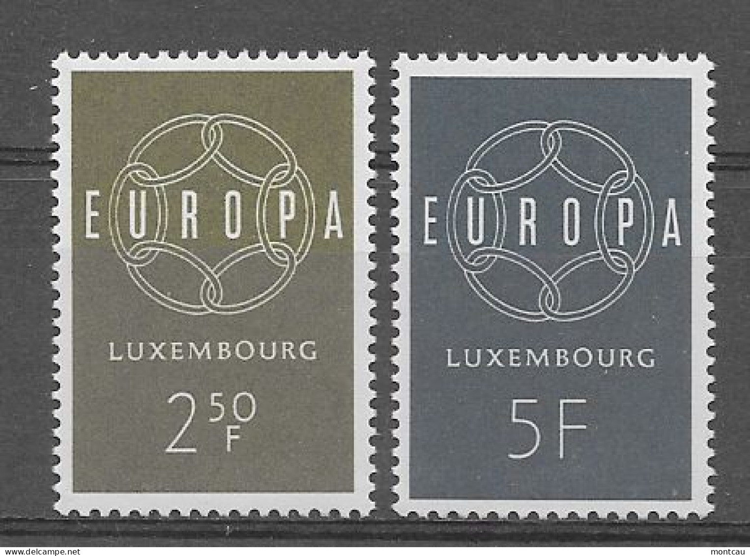 Luxembourg 1959.  Europa Mi 609-10  (**) - 1959