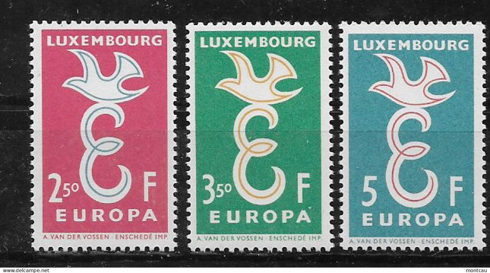 Luxembourg 1958.  Europa Mi 590-92  (**) - 1958