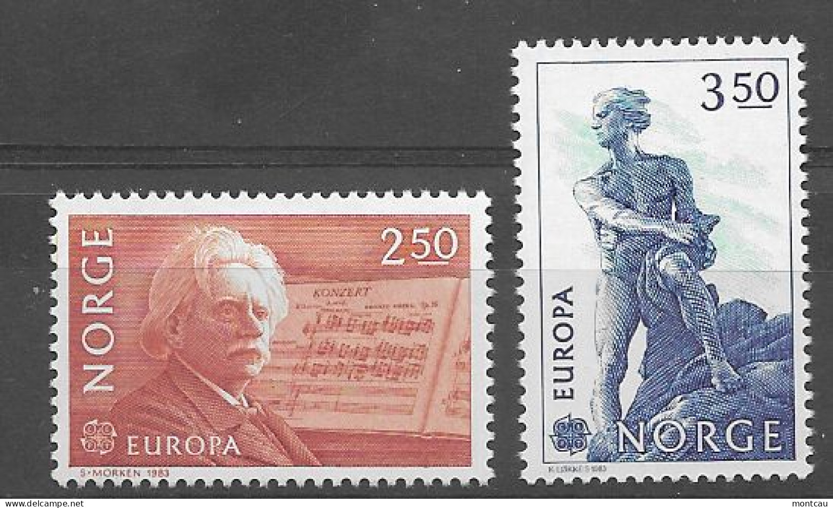 Noruega 1983.  Europa Mi 885-86  (**) - Unused Stamps