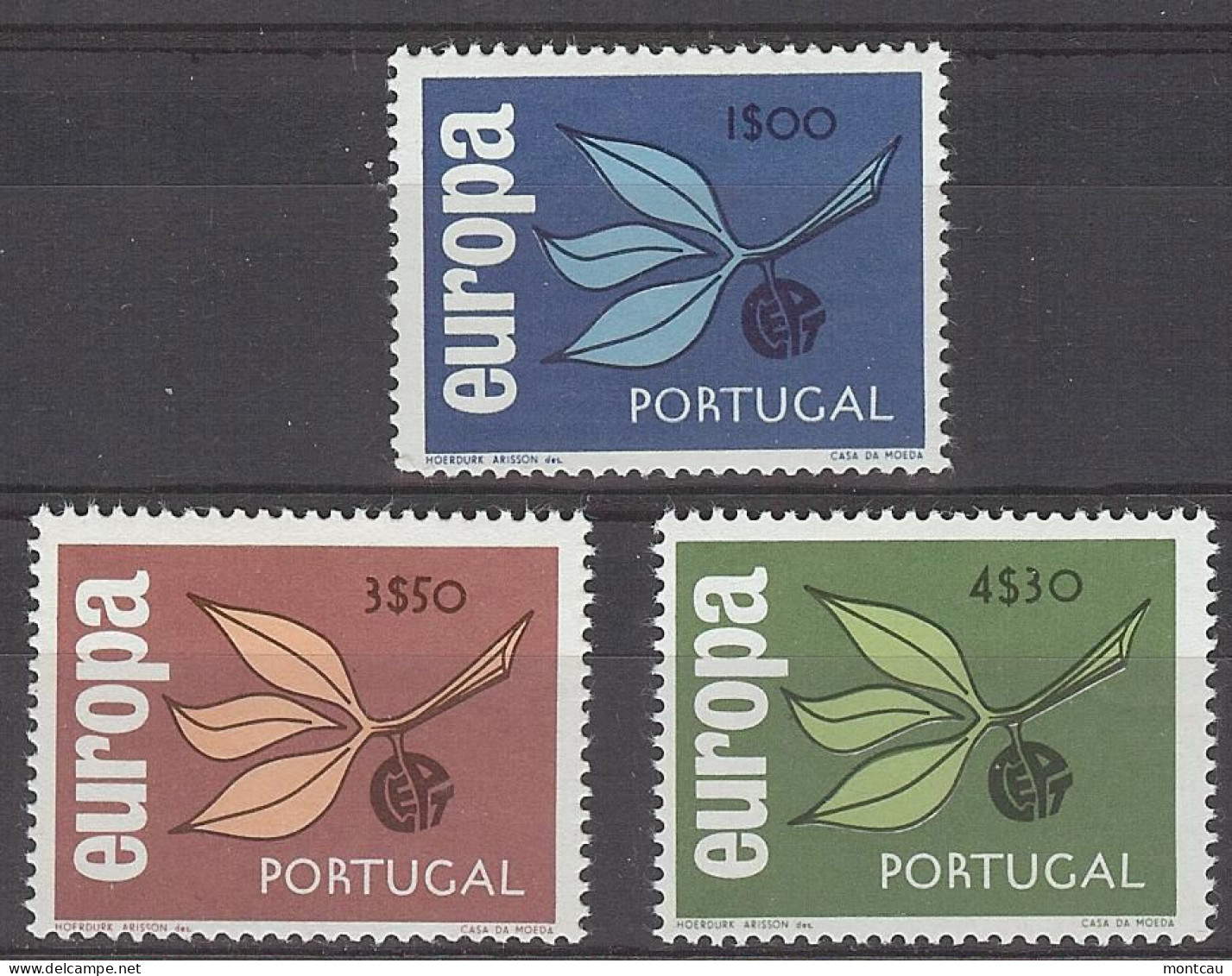 Europa 1965. Portugal Mi 990-92 (**) - 1965