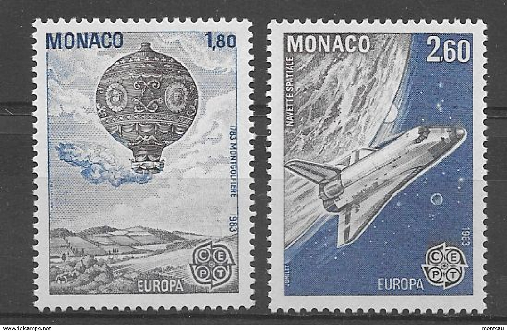 Monaco 1983.  Europa Mi 1579-80  (**) - Nuevos