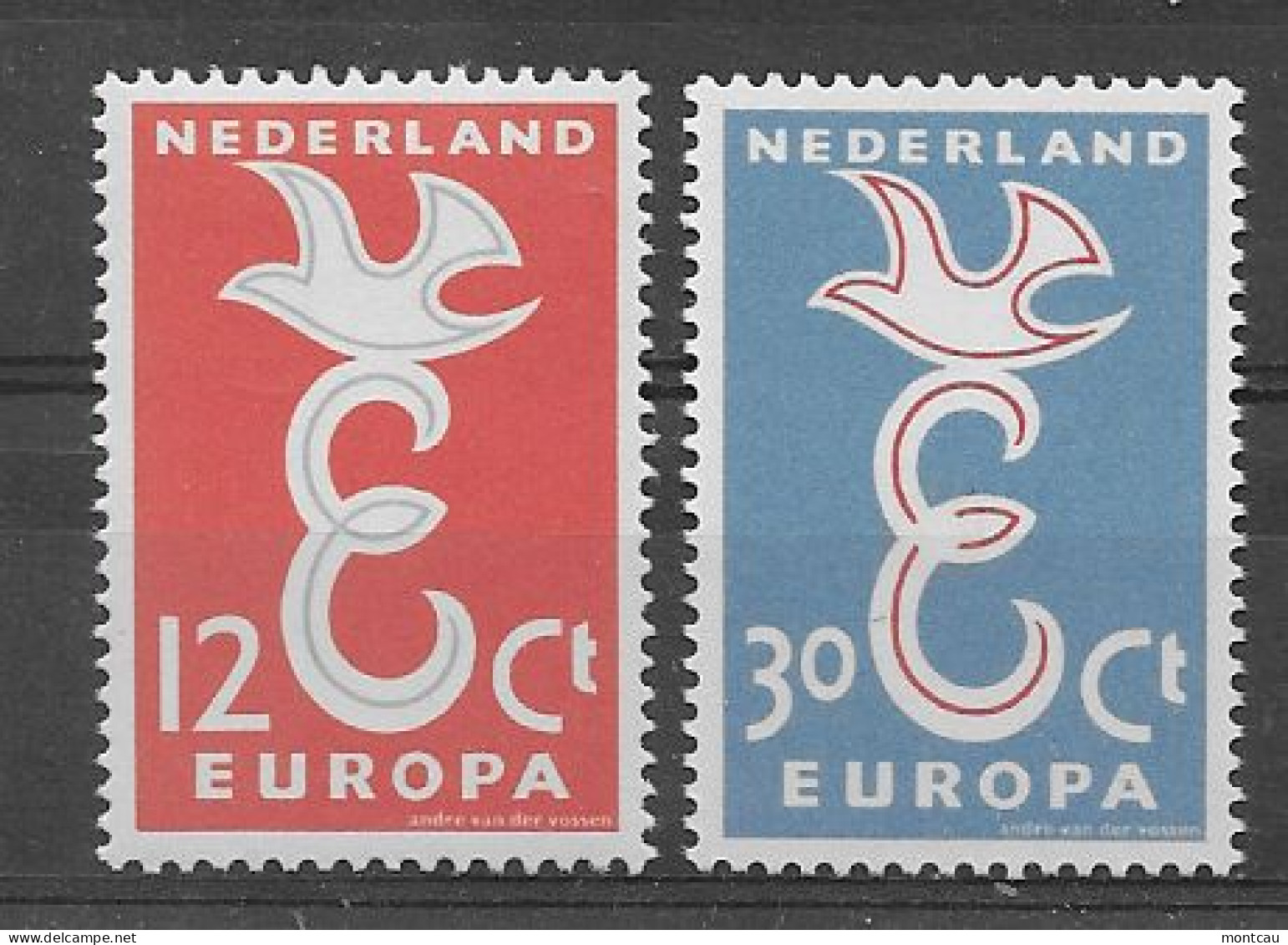 Nederland 1958.  Europa Mi 718-19  (**) - 1958