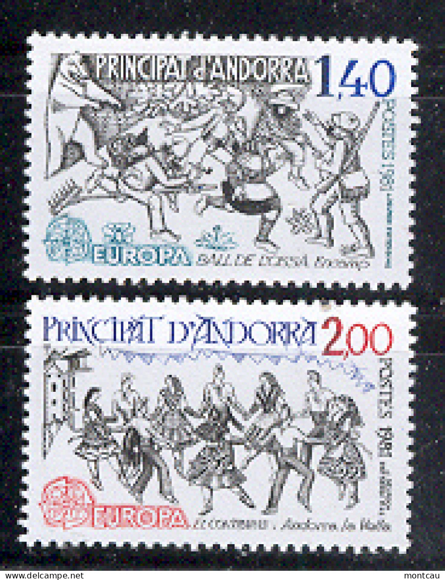 Andorra -Franc 1981 Europa Y=292-93 E=313-14 (**) - 1981