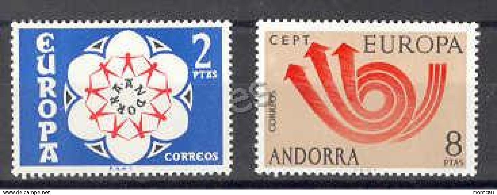 Andorra - 1973, Europa E=85-86 S=75-76 (**) - 1973