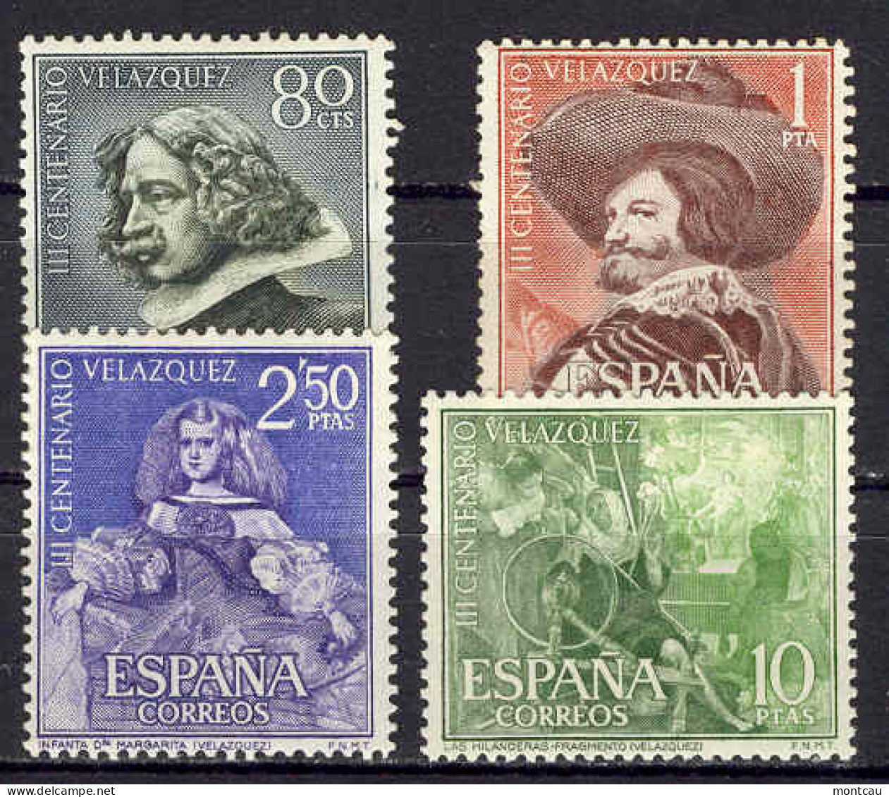 Spain 1961. Velazquez Ed 1340-43 (**) - Unused Stamps