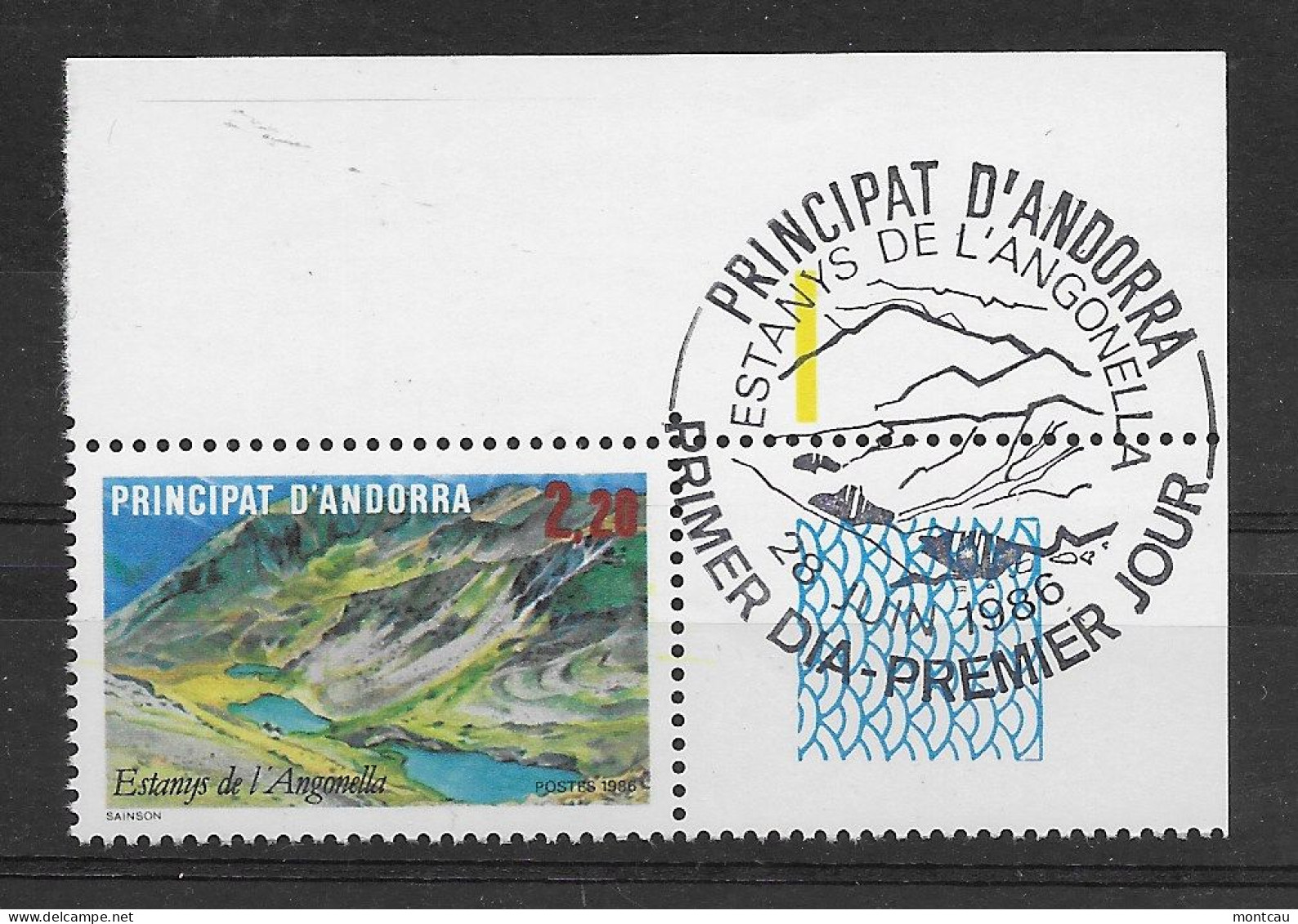 Andorra -Franc 1986 Lago De Angonella Y=351 E=372 (FDC) - Nuevos