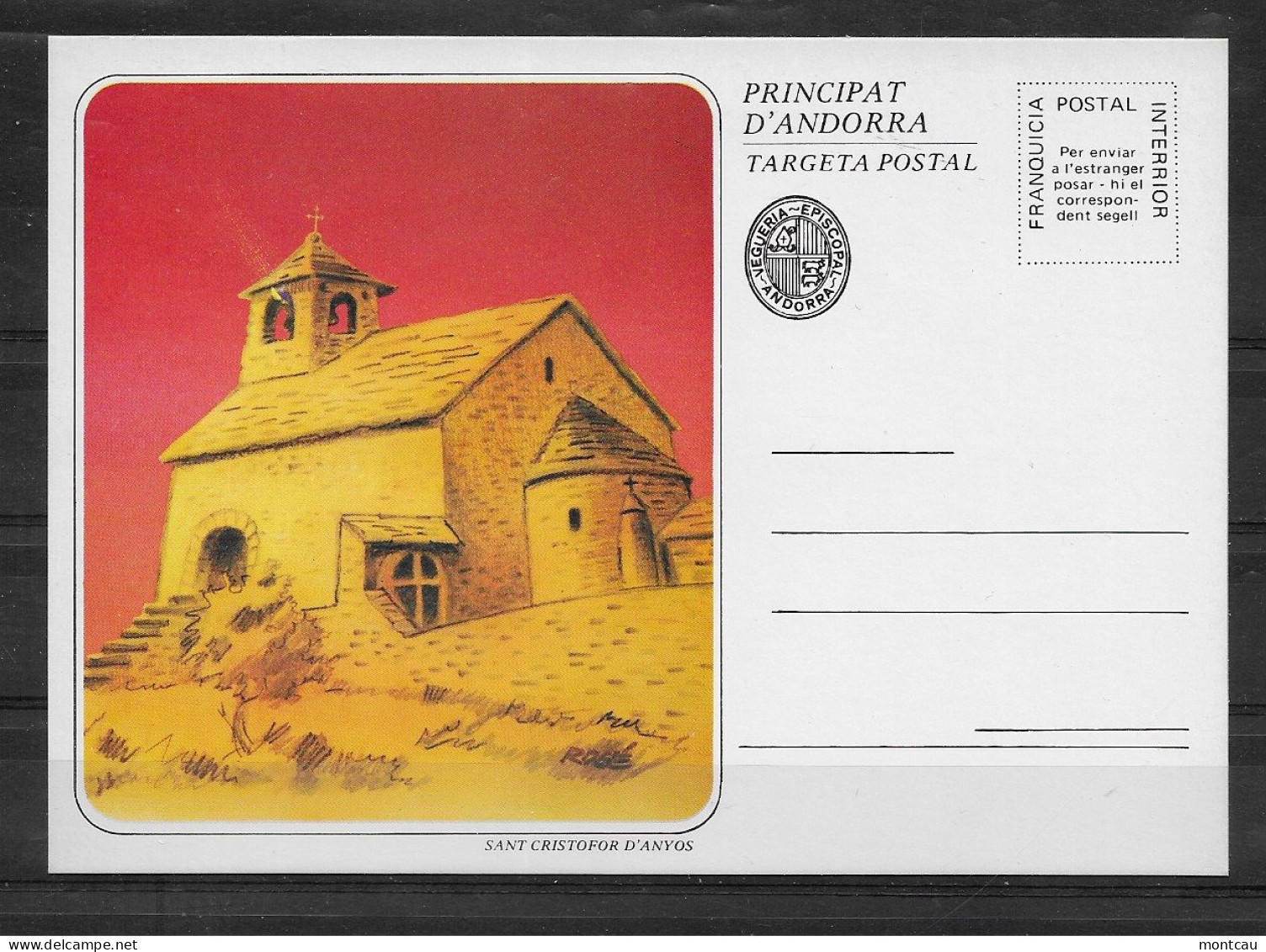 Andorra - Targeta Postal - Vegueria Episcopal